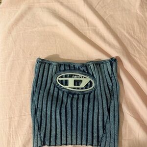 Diesel Striped Blue Knit Top